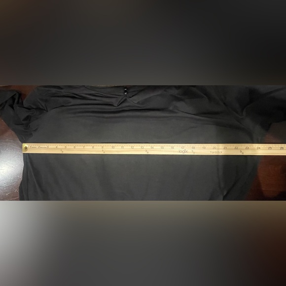 Yoins Black Deep V Open Front Blouse Long Sleeve Plus Size XXL NWT - Picture 9 of 10